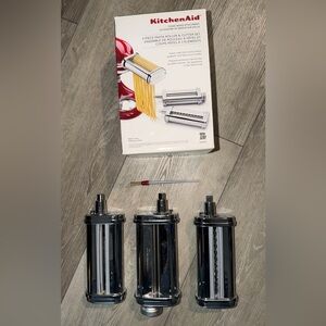 KitchenAid Stainless Steel Pasta Maker Roller Cutter Set Williams Sonoma